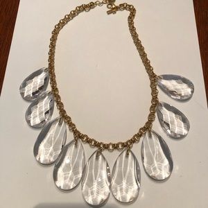 J Crew clear acrylic necklace